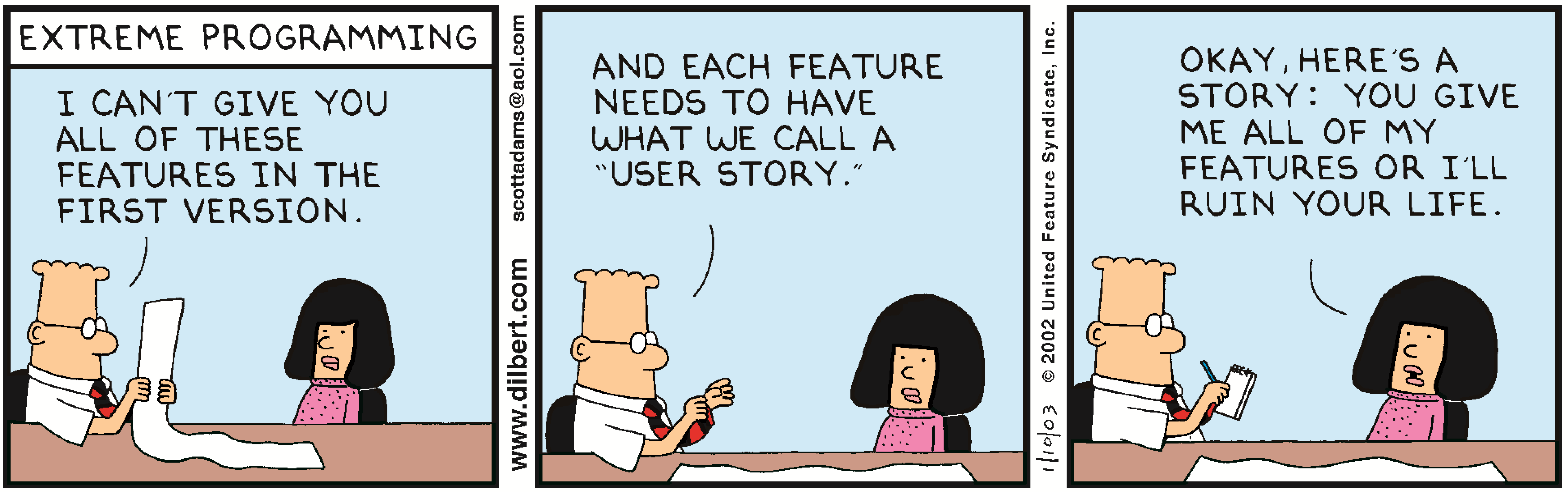 Dilbert - Give me all Features